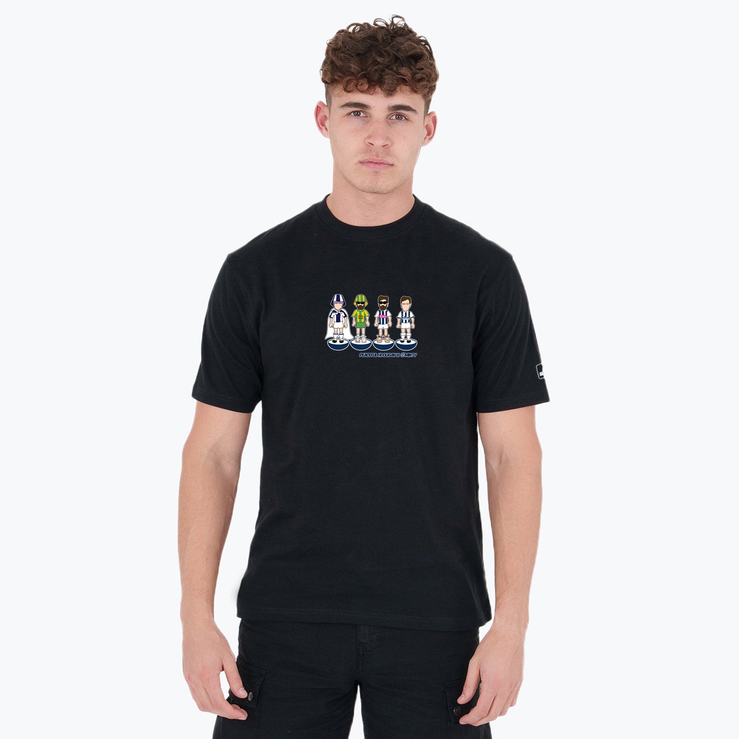 West Brom Subbuteo T-Shirt Black - Peaceful Hooligan