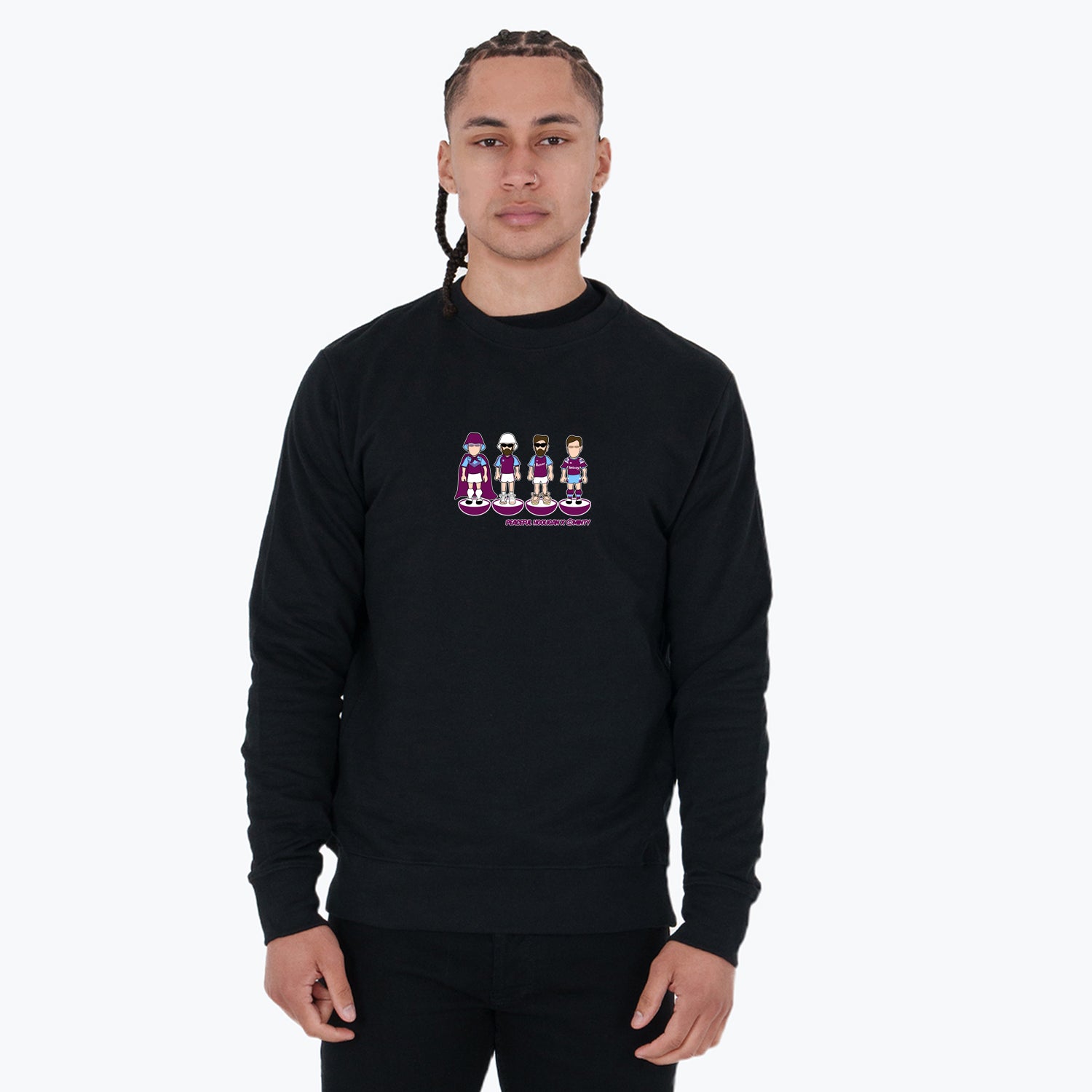 Upton Park Subbuteo Sweatshirt Black - Peaceful Hooligan