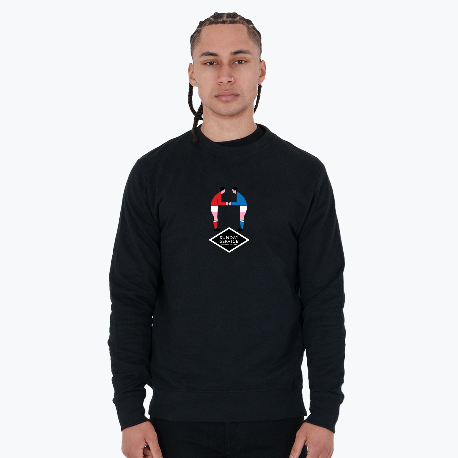 Sunday Service Sweatshirt Black - Peaceful Hooligan