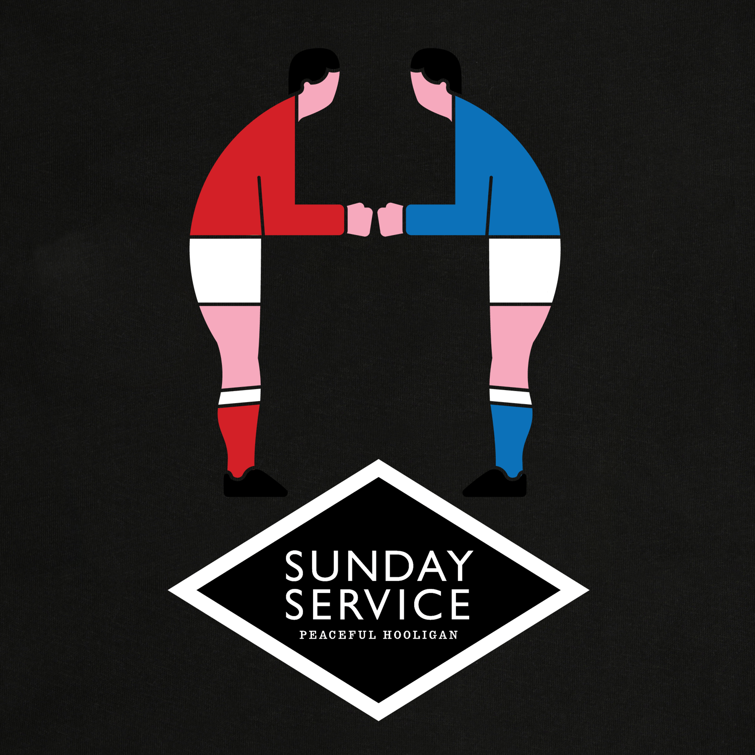 Sunday Service T-Shirt Black - Peaceful Hooligan