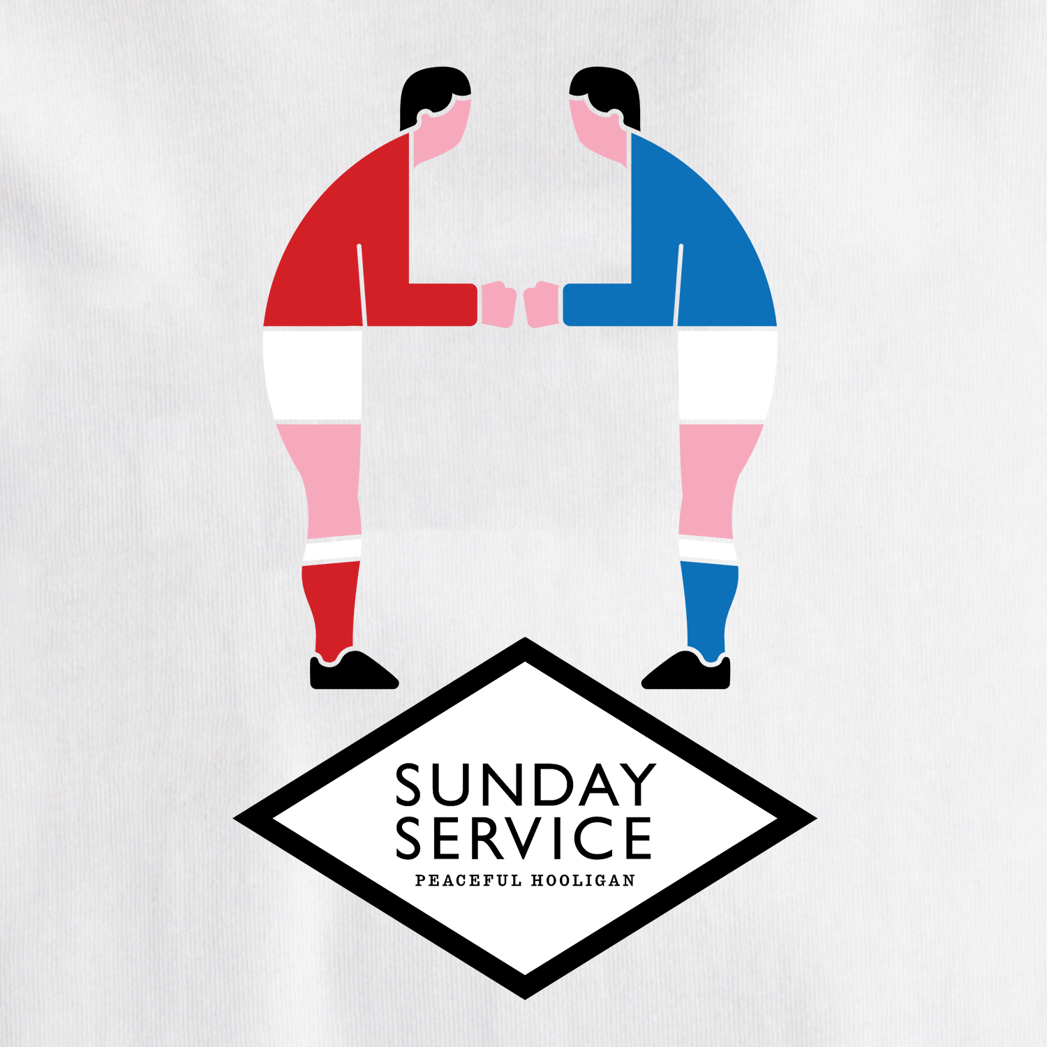 Sunday Service T-Shirt White - Peaceful Hooligan