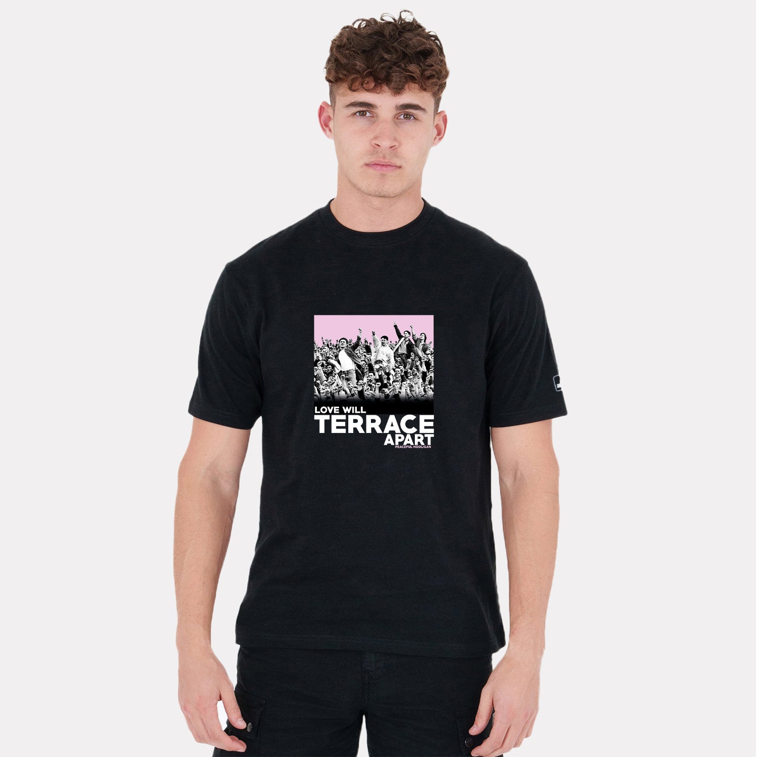 Terrace Apart T-Shirt Black - Peaceful Hooligan