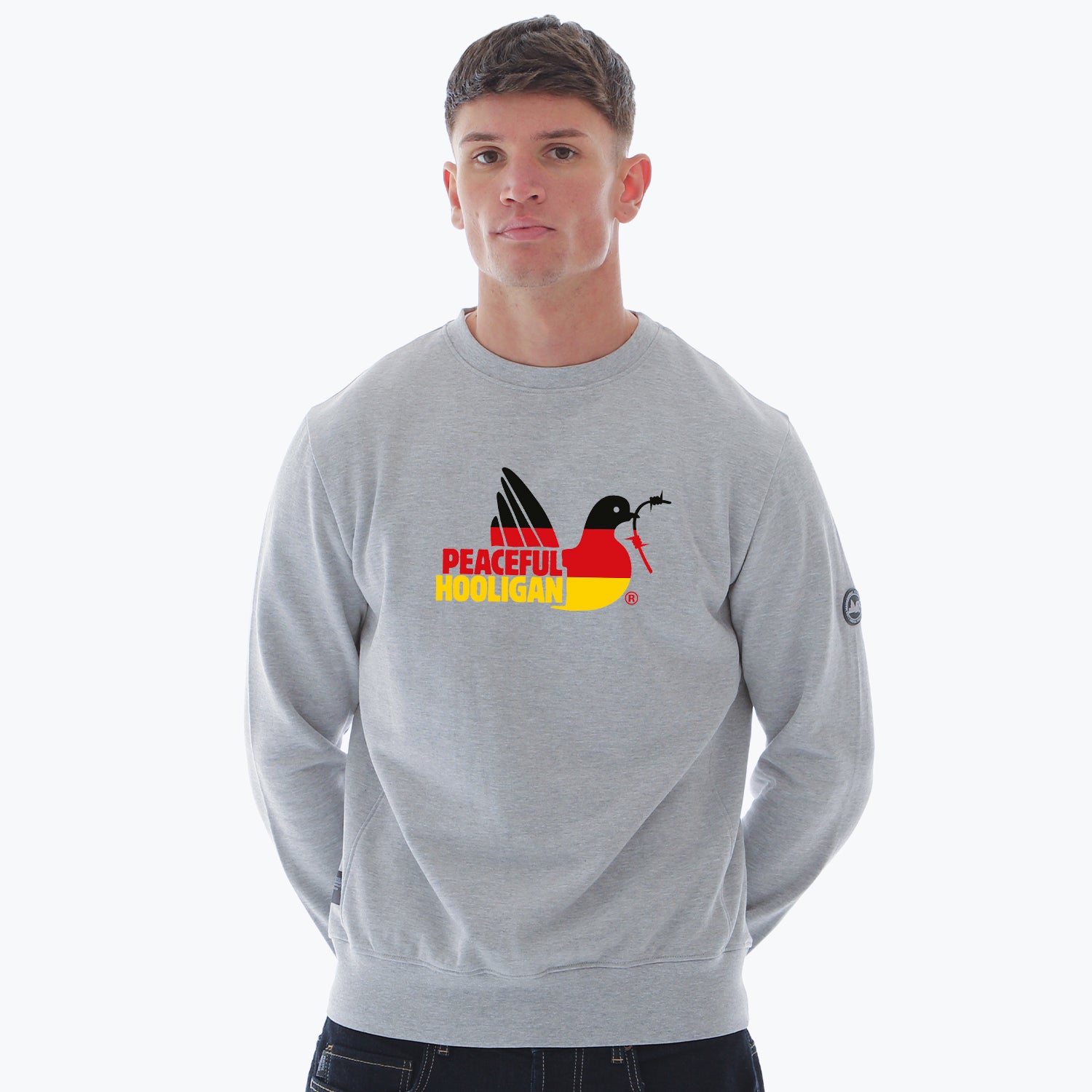 Germany Dove Sweatshirt Marl Grey