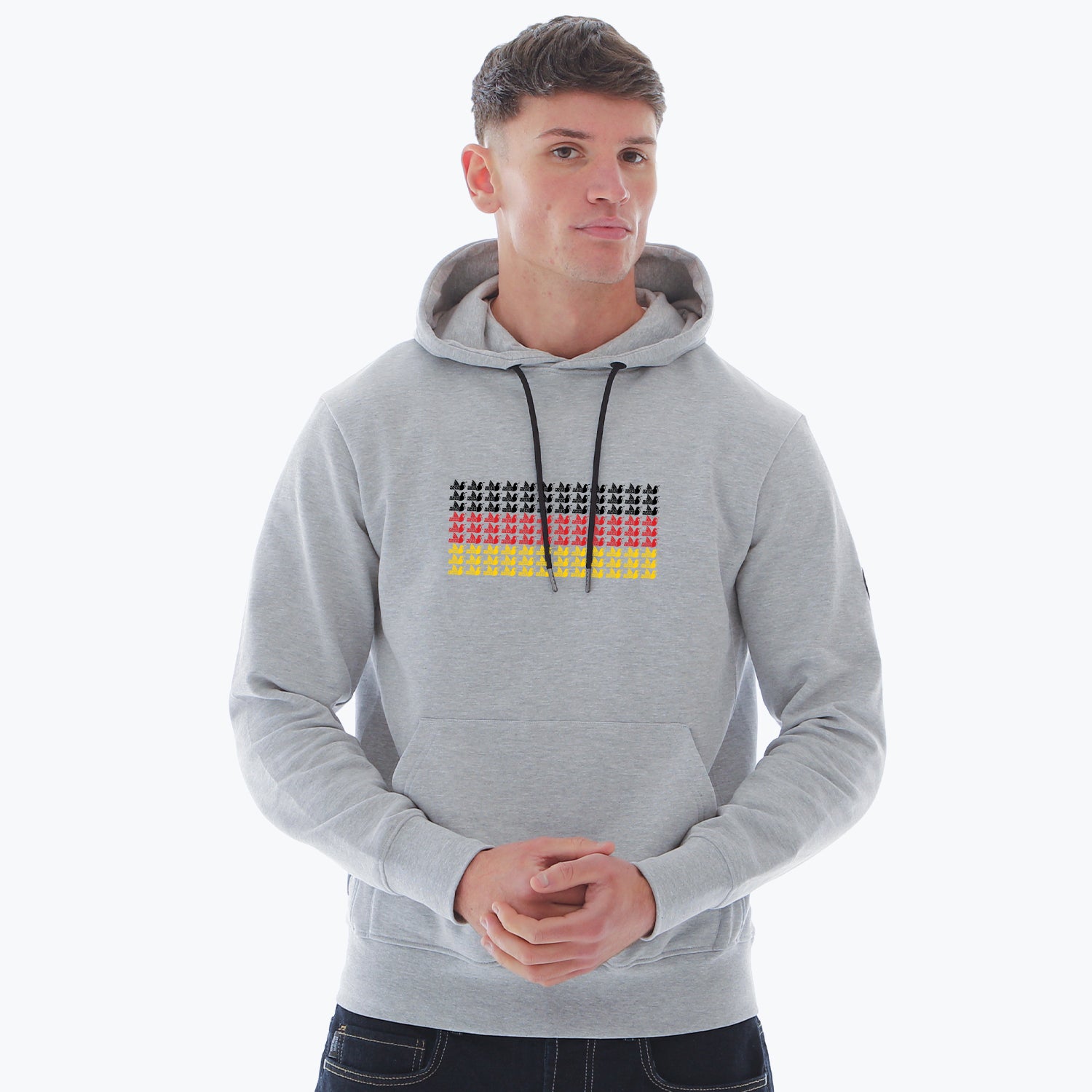 Germany Multi Dove Hoodie Marl Grey
