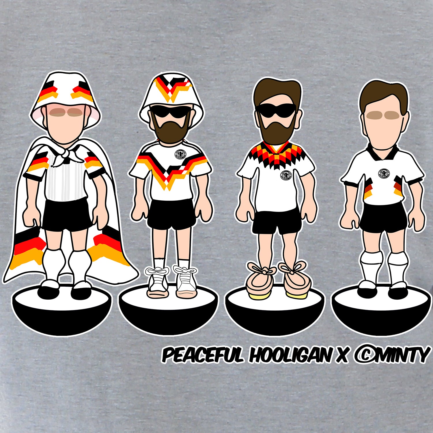 Germany Subbuteo Sweatshirt Marl Grey