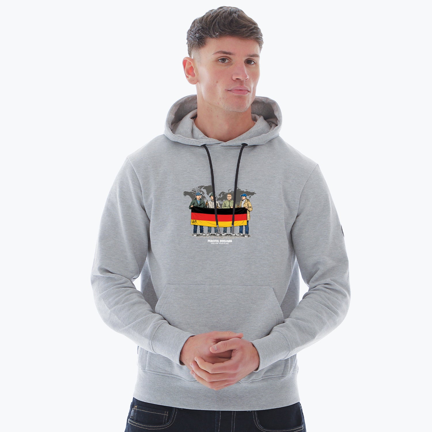 Germany World Tour Hoodie Marl Grey