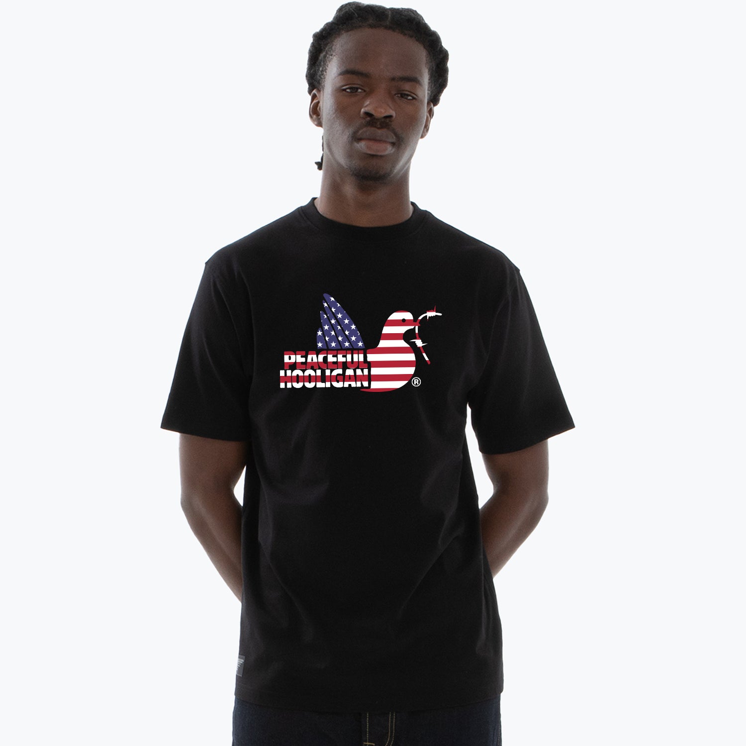 USA Dove T-Shirt Black