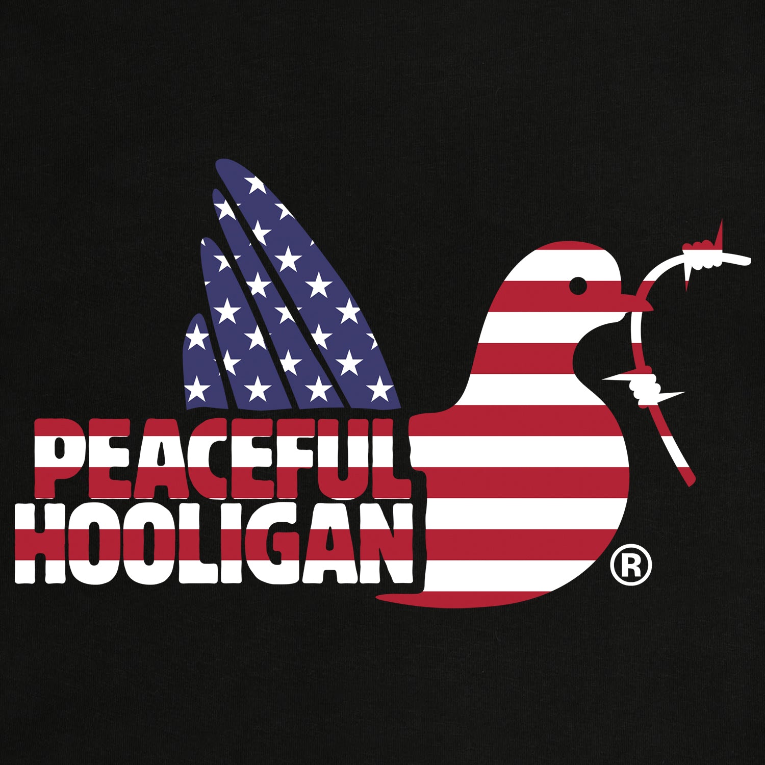 USA Dove T-Shirt Black