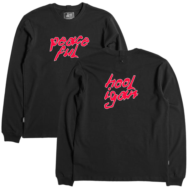 Daft LS T-Shirt Black - Peaceful Hooligan 