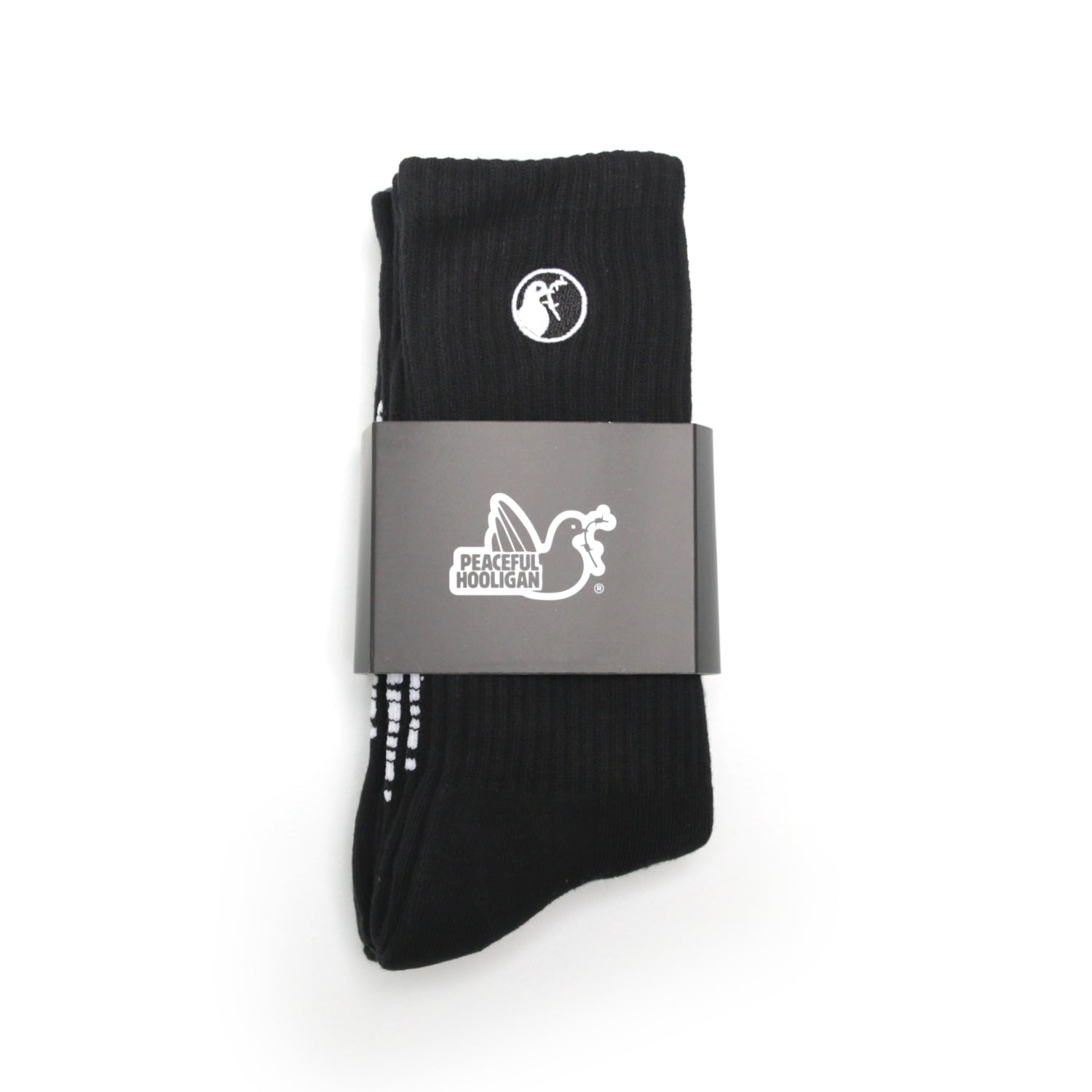 Dove Socks Black - Peaceful Hooligan