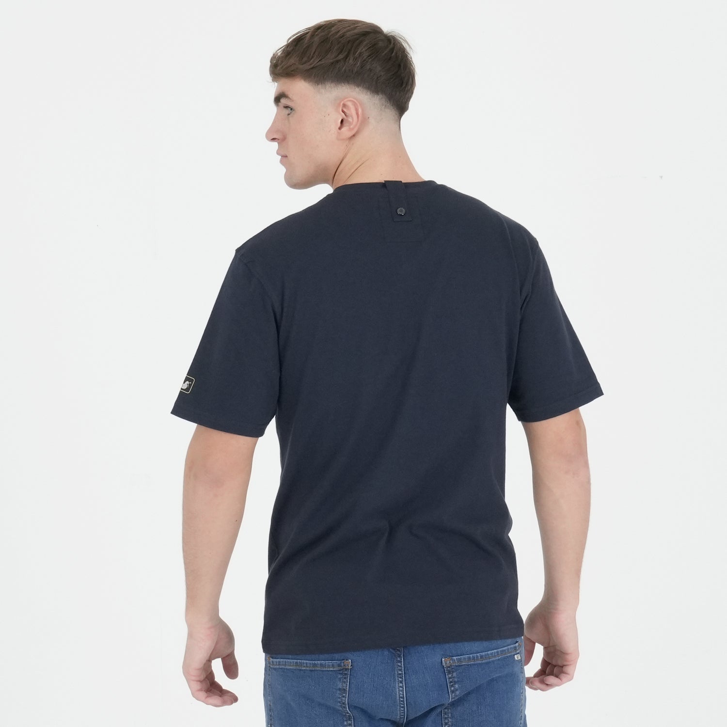 Lagoon Camo Frame T-Shirt Navy - Peaceful Hooligan