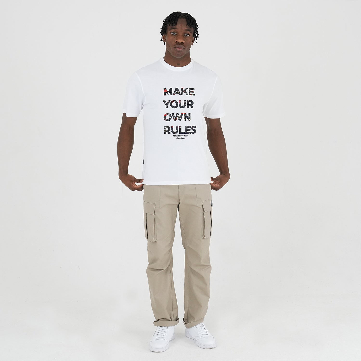 Bass T-Shirt White - Peaceful Hooligan