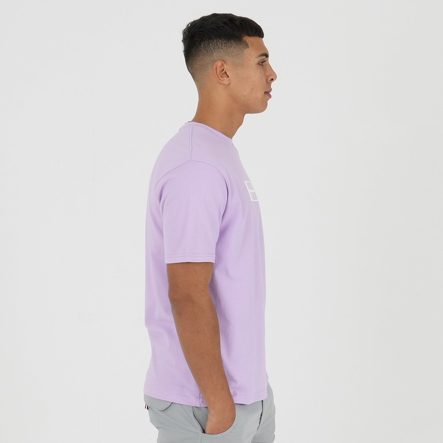 Box Logo T-Shirt Lavendula - Peaceful Hooligan