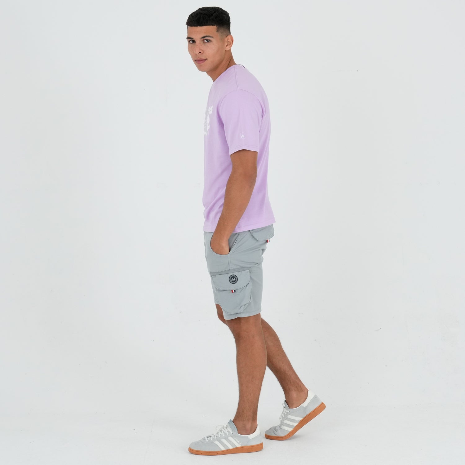 Bunker Shorts Griff Grey - Peaceful Hooligan