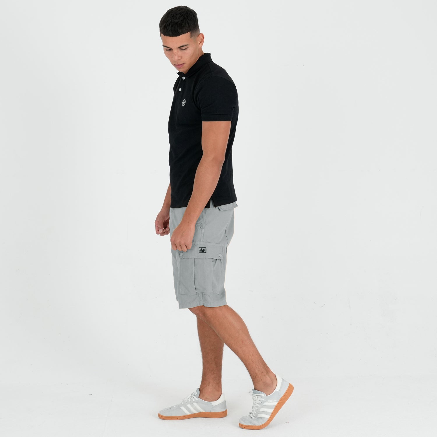 Container Shorts Griff Grey - Peaceful Hooligan