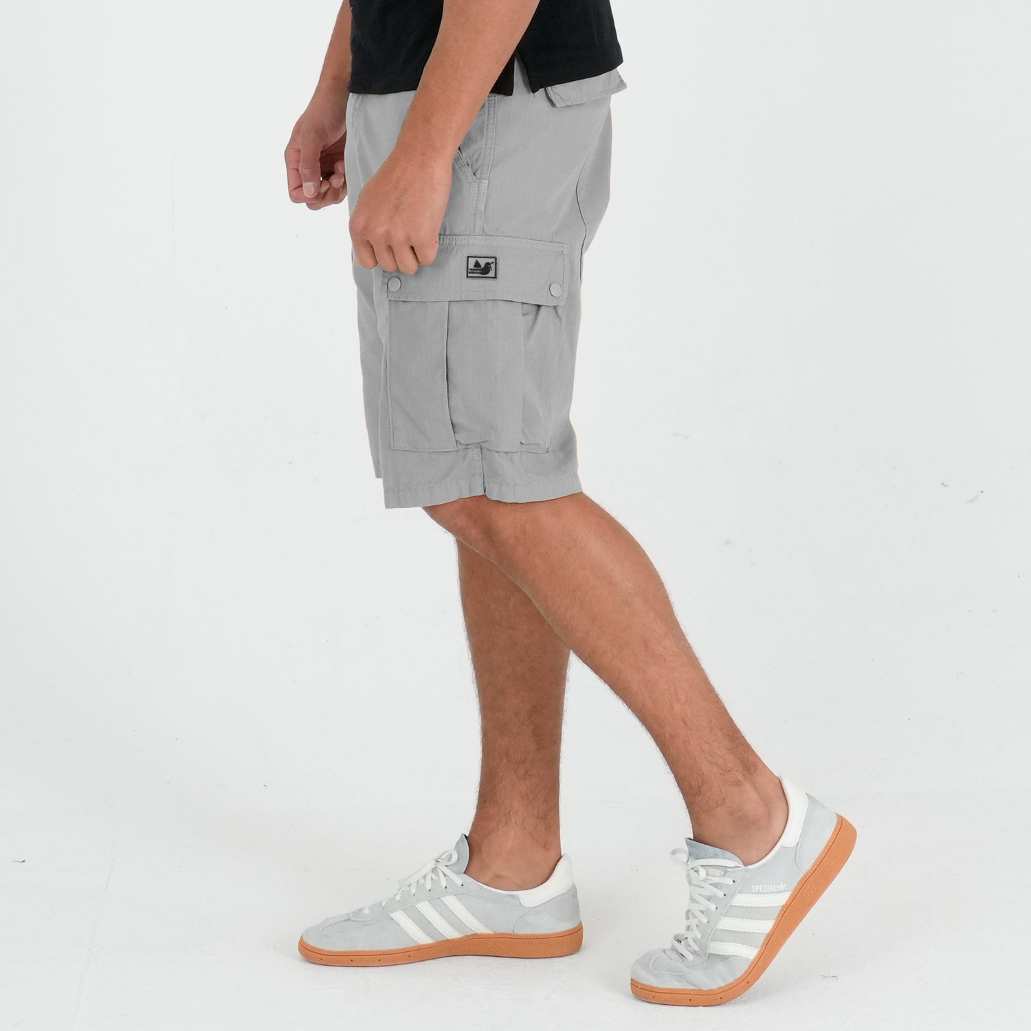 Container Shorts Griff Grey - Peaceful Hooligan