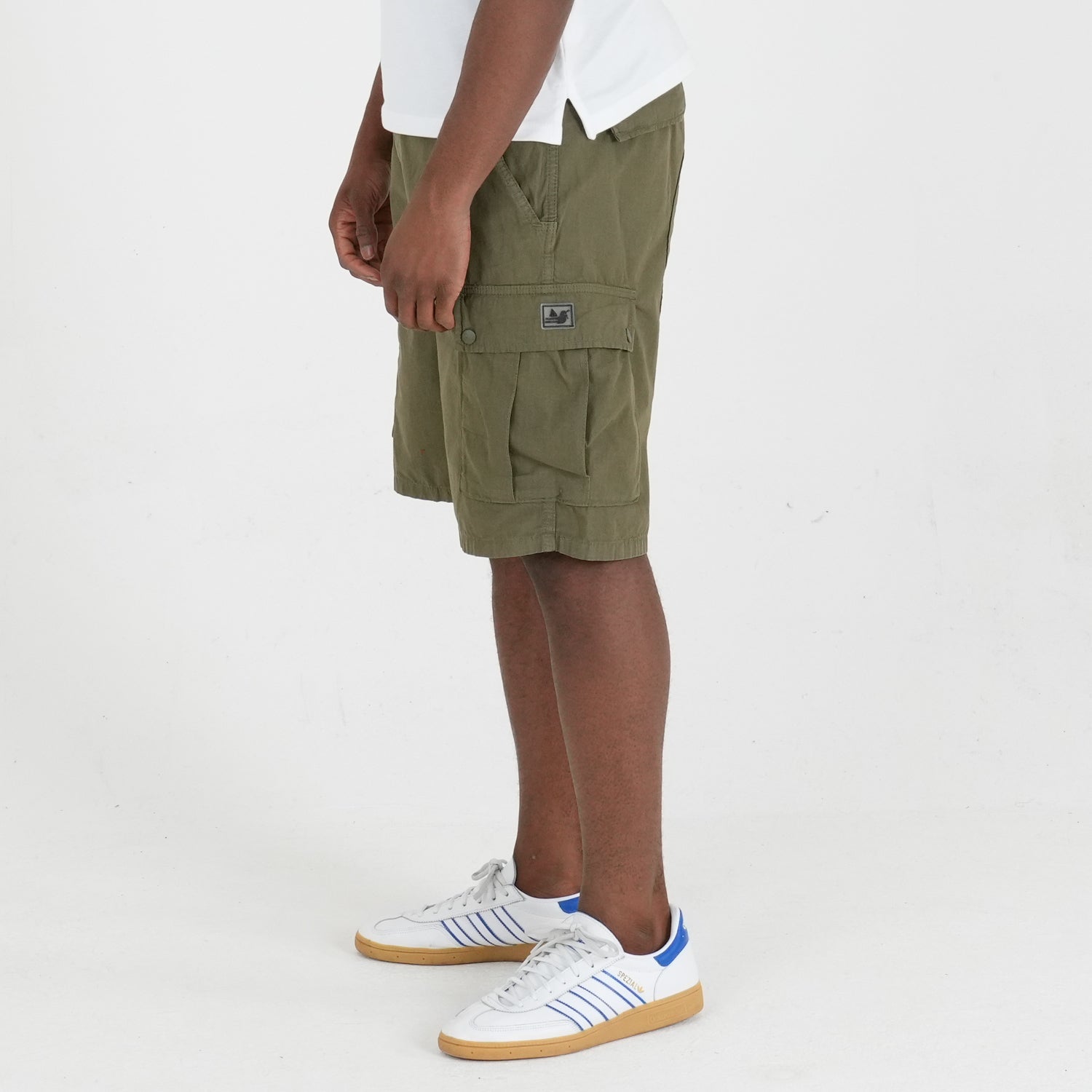 Container Shorts Dark Olive - Peaceful Hooligan