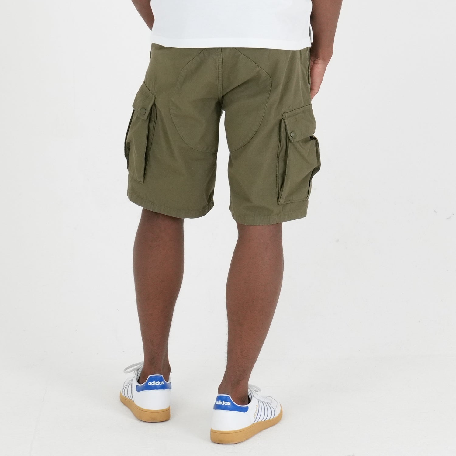 Container Shorts Dark Olive - Peaceful Hooligan