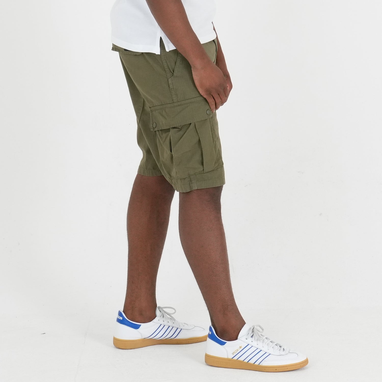 Container Shorts Dark Olive - Peaceful Hooligan