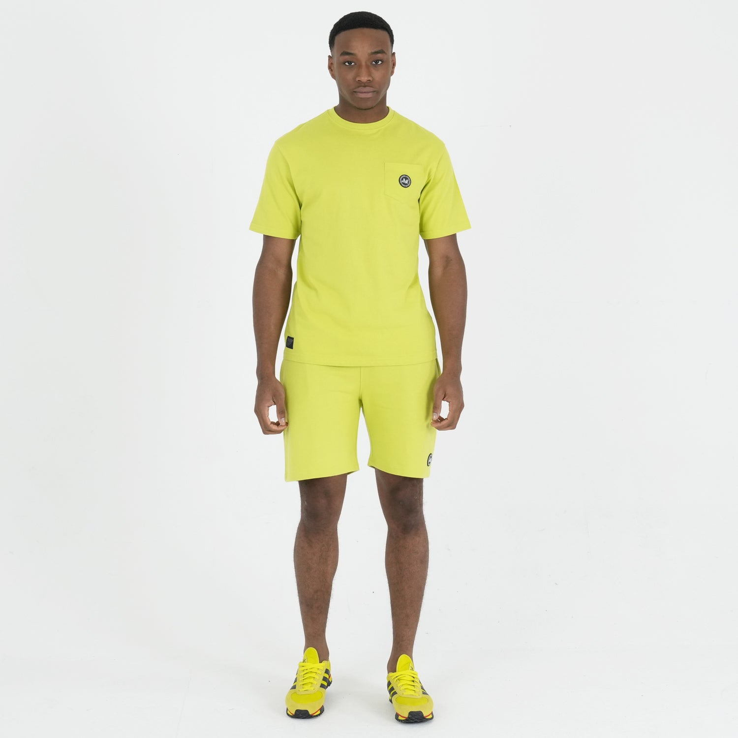 Duke Sweat Shorts Lime - Peaceful Hooligan