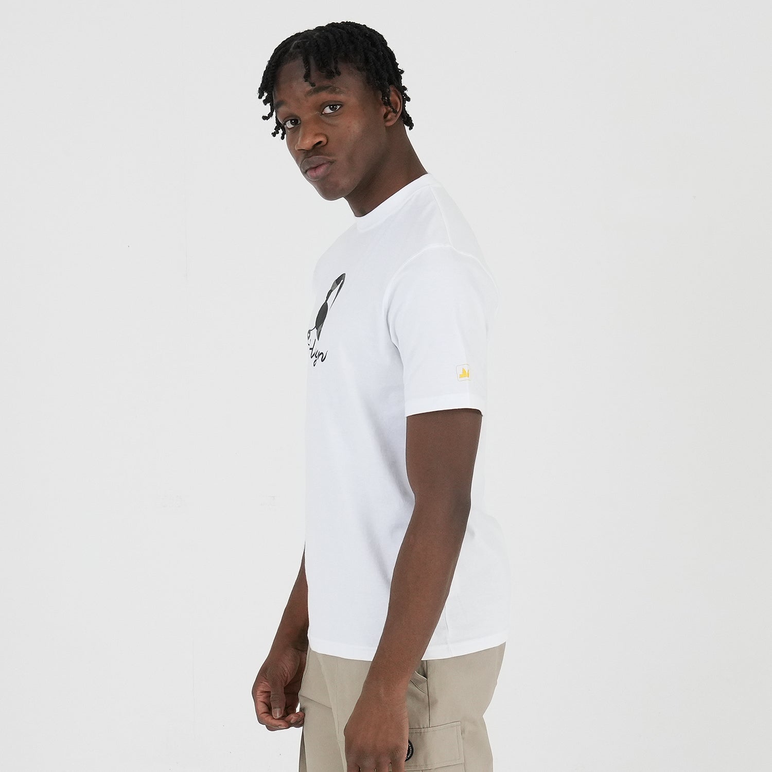 Headset T-Shirt White - Peaceful Hooligan