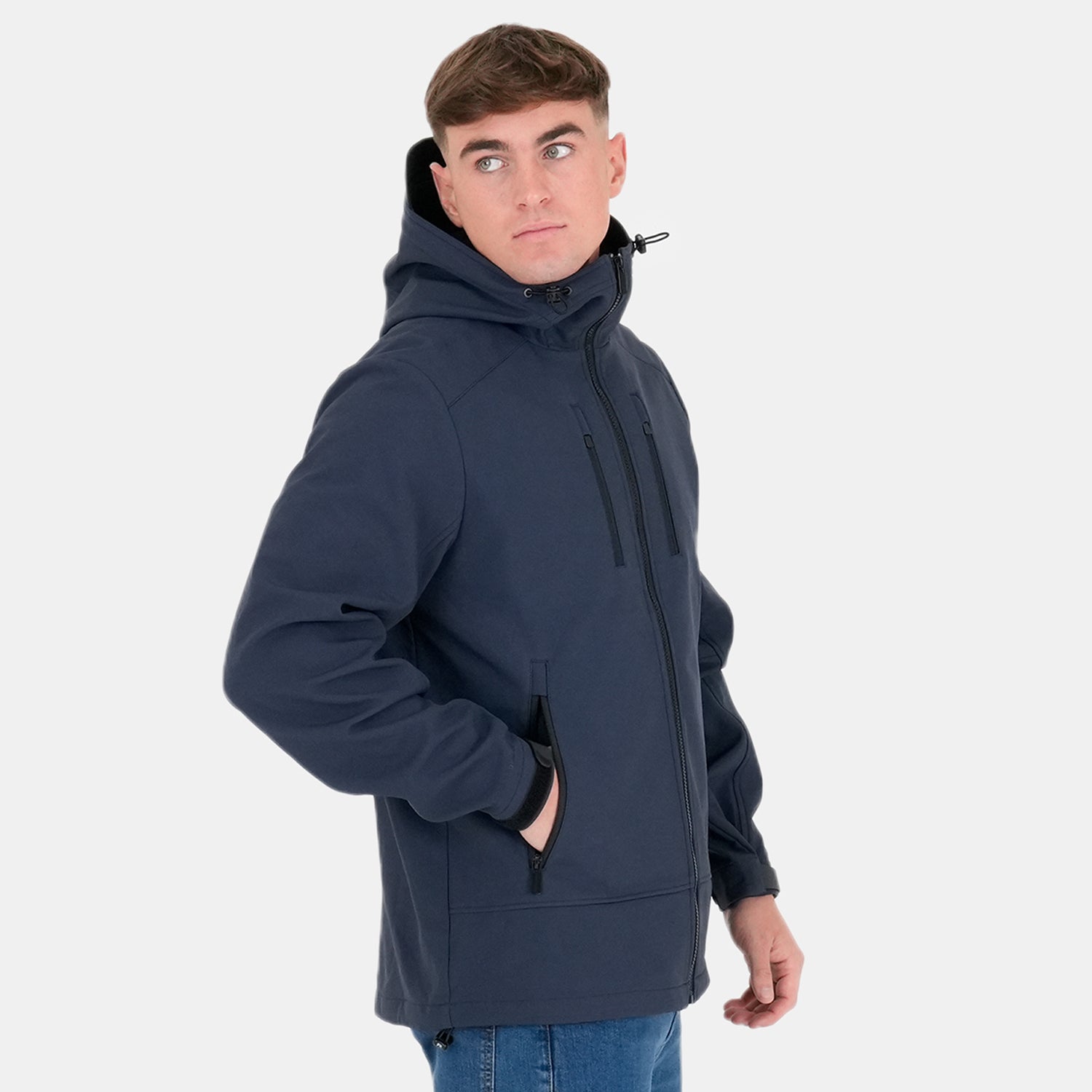 Marksman Softshell Jacket Navy - Peaceful Hooligan