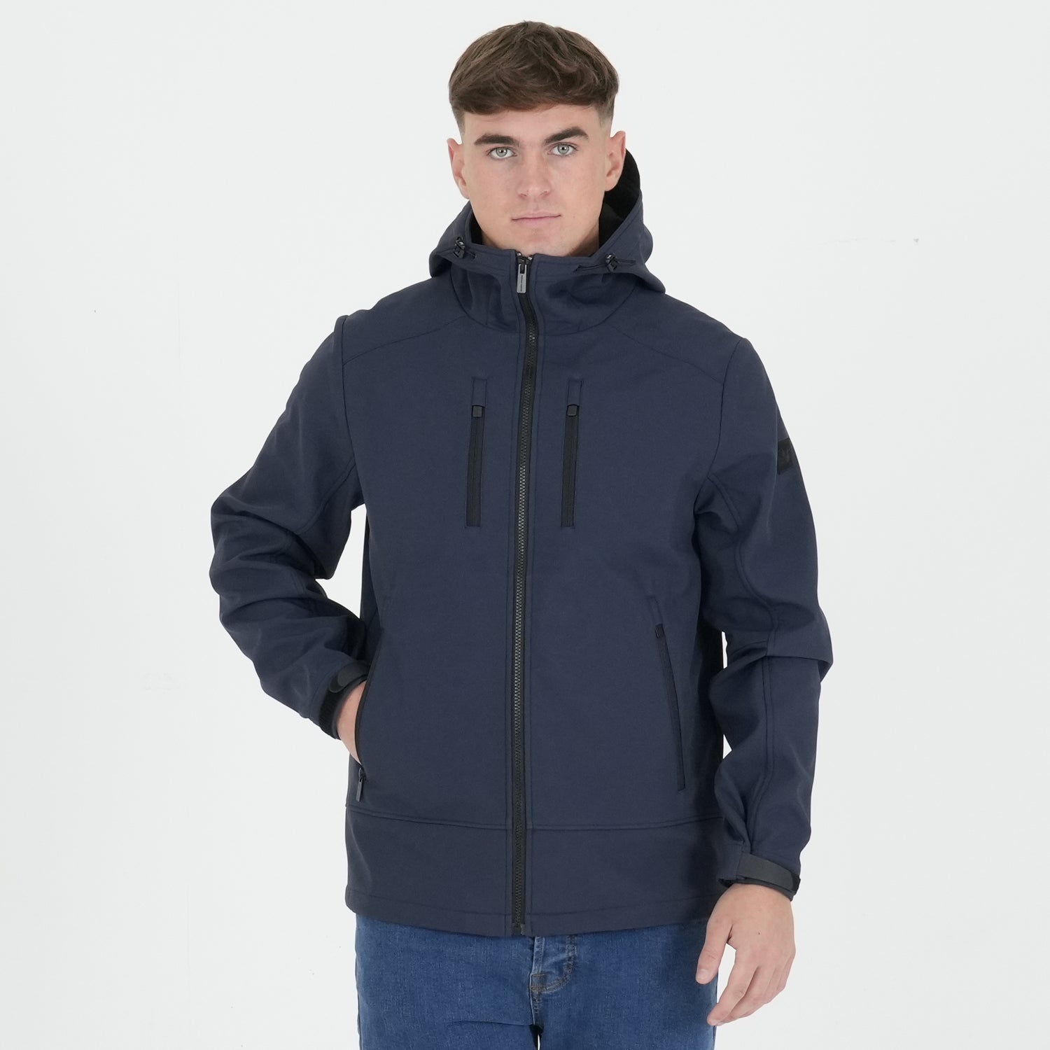 Marksman Softshell Jacket Navy - Peaceful Hooligan