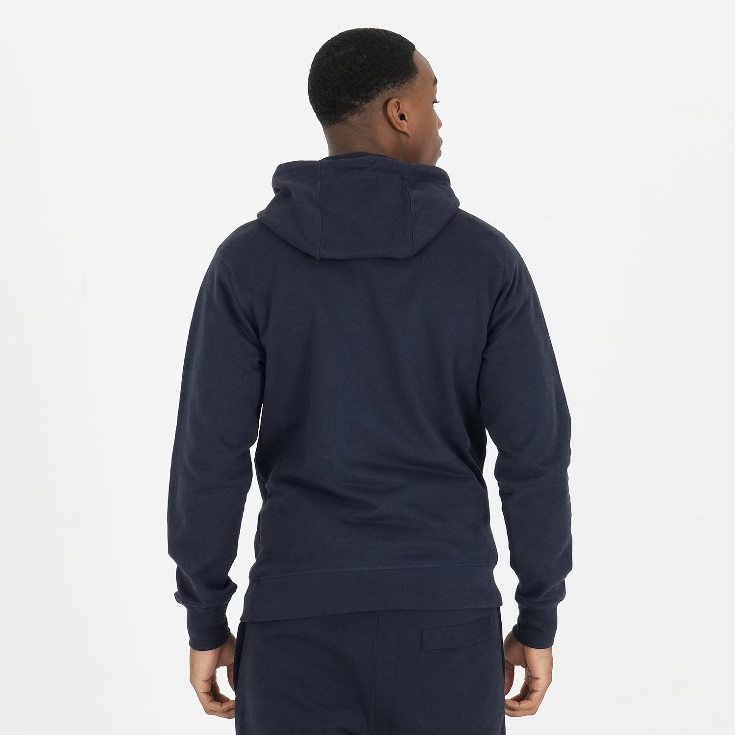 Outline Hoodie Navy - Peaceful Hooligan