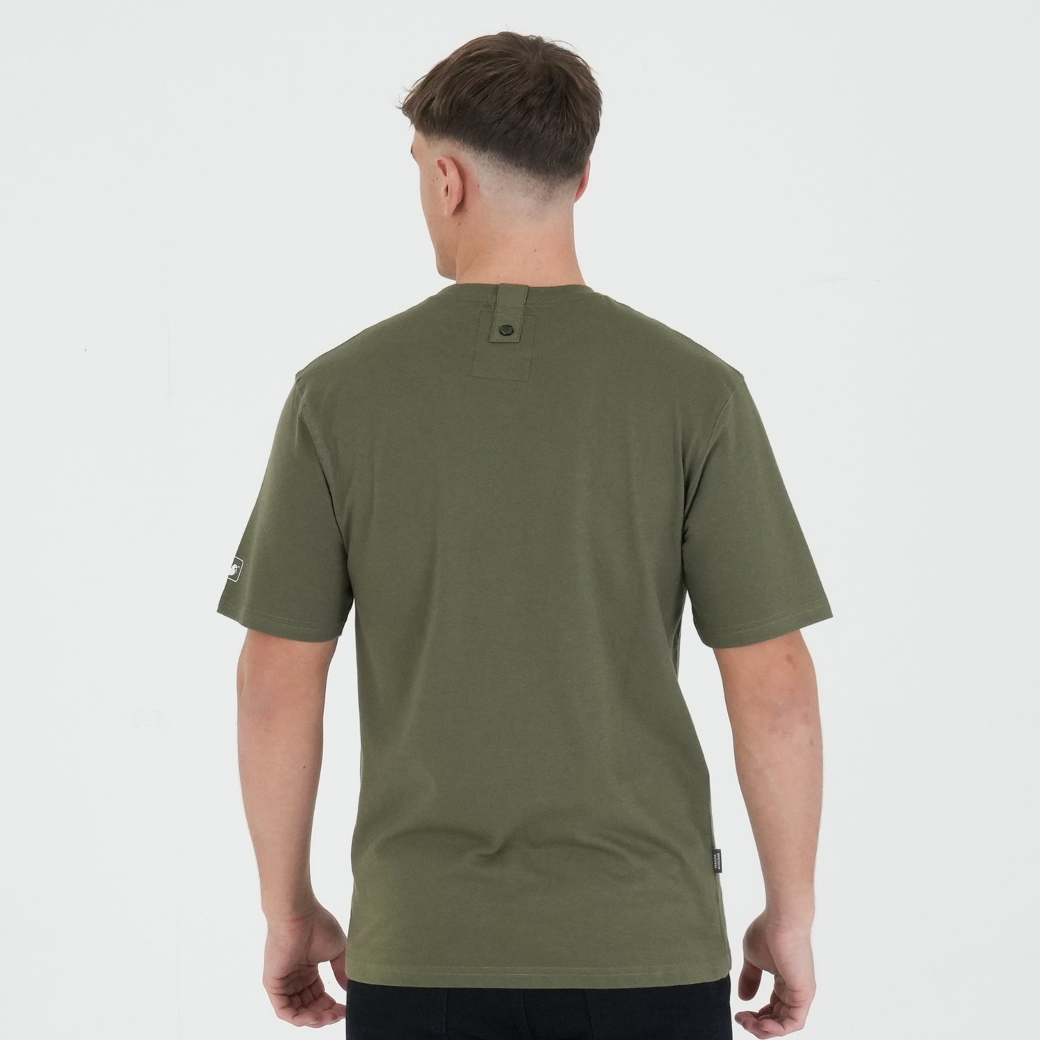 Outline T-Shirt Olive - Peaceful Hooligan