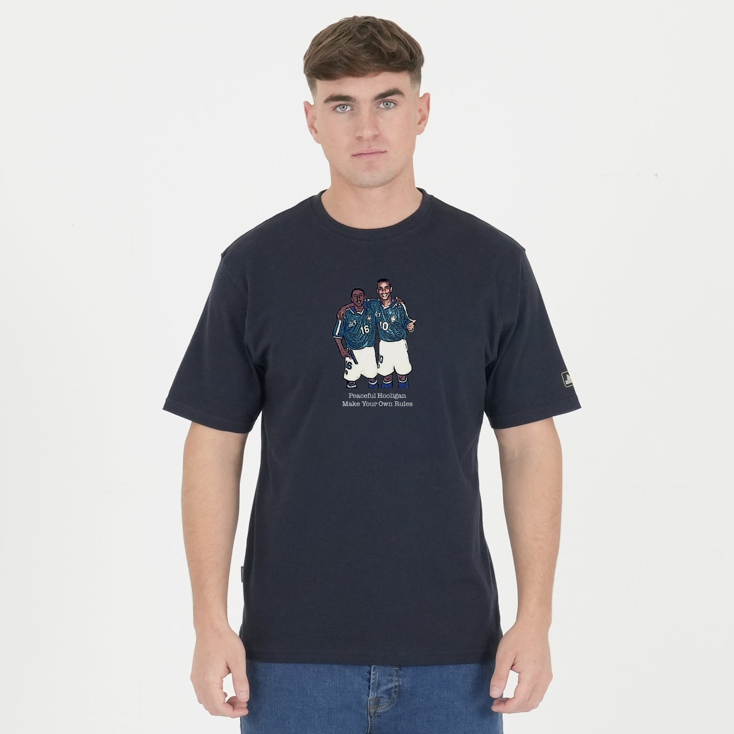 Ronaldinho T-Shirt Navy - Peaceful Hooligan
