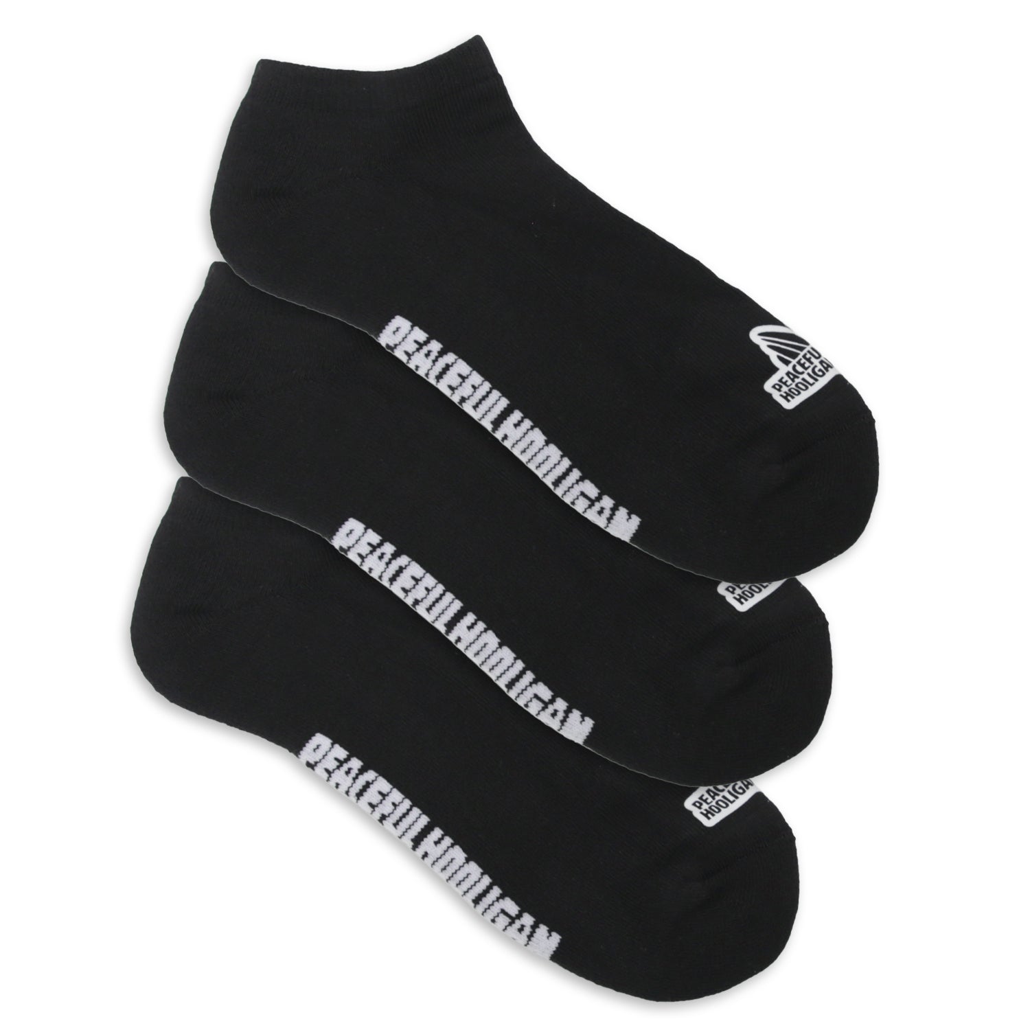 Trainer Socks Black - Peaceful Hooligan