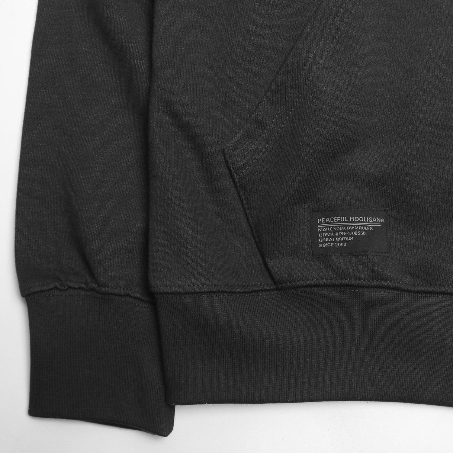 Bail Hoodie Black - Peaceful Hooligan