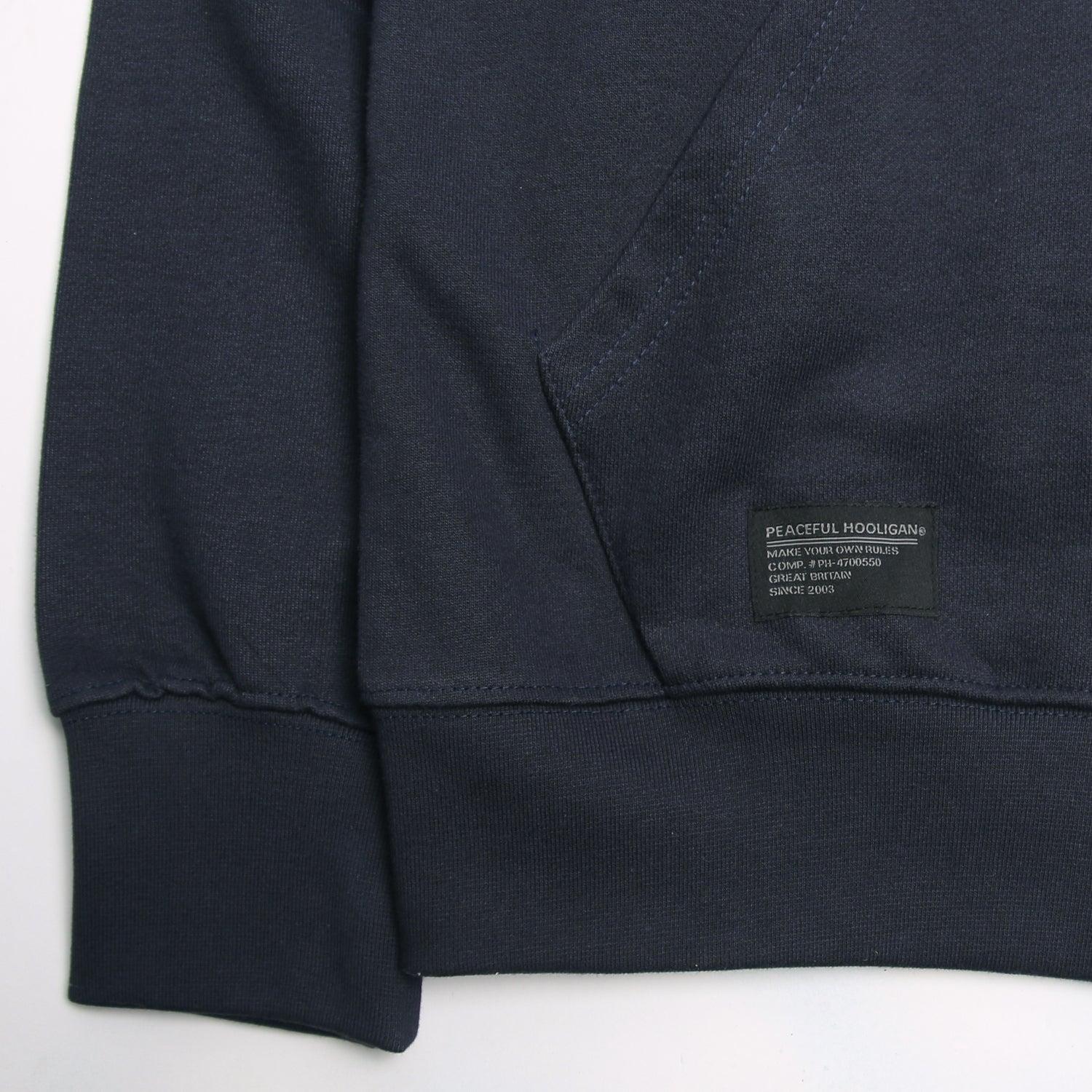 Bail Hoodie Navy - Peaceful Hooligan