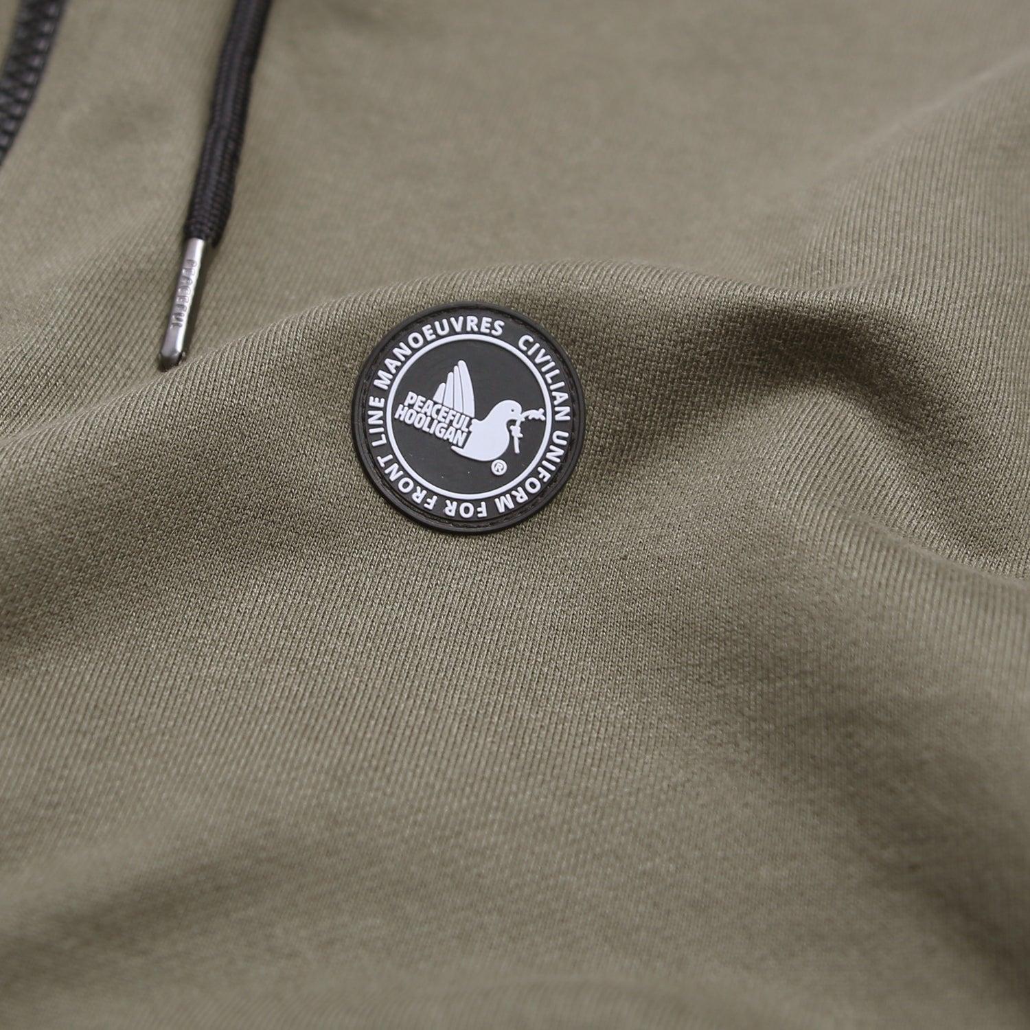Bail Hoodie Olive - Peaceful Hooligan
