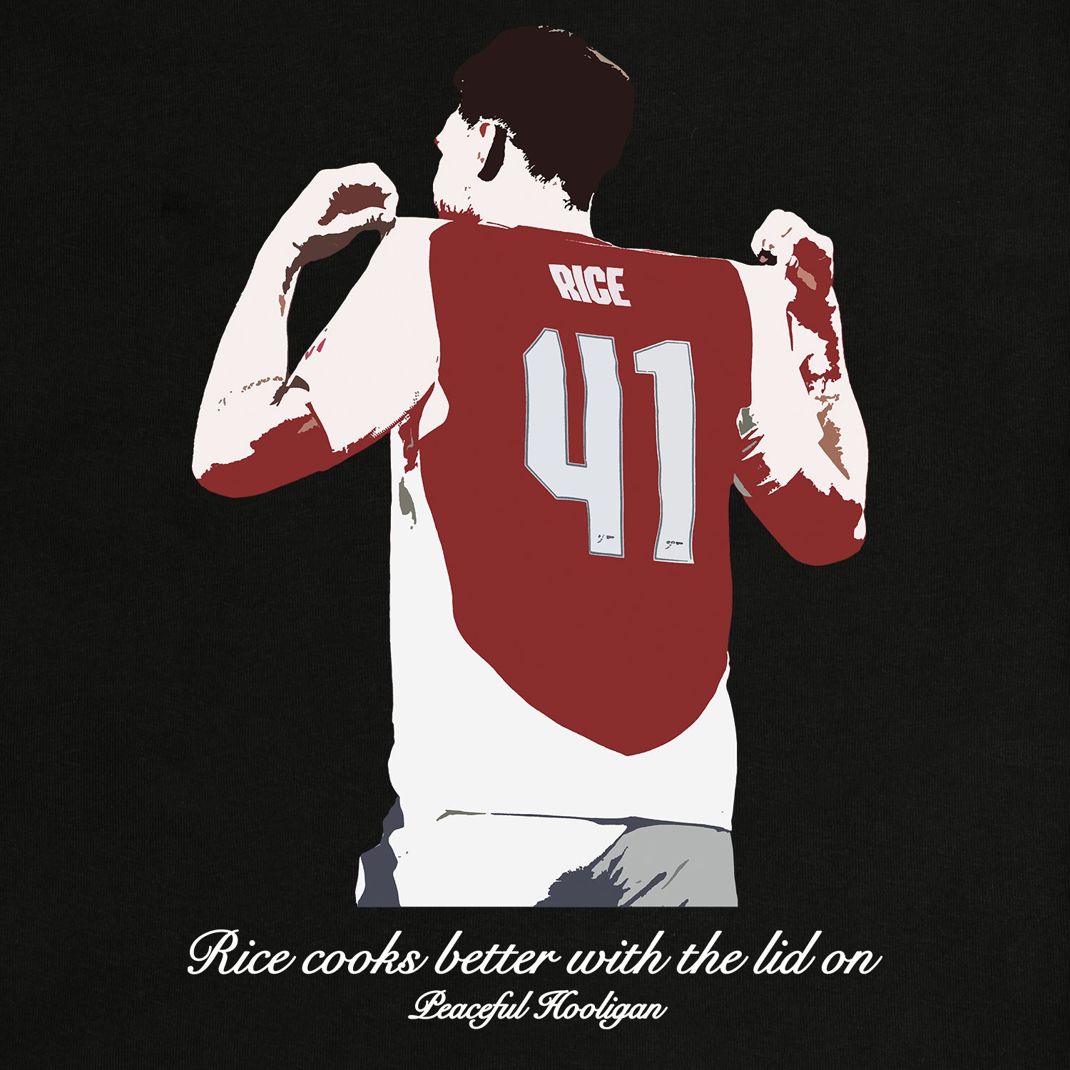 Rice T-Shirt Black - Peaceful Hooligan