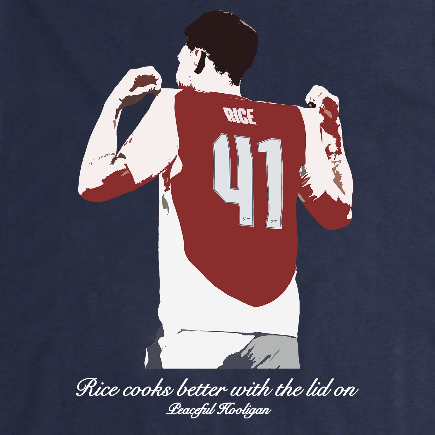 Rice T-Shirt Navy - Peaceful Hooligan