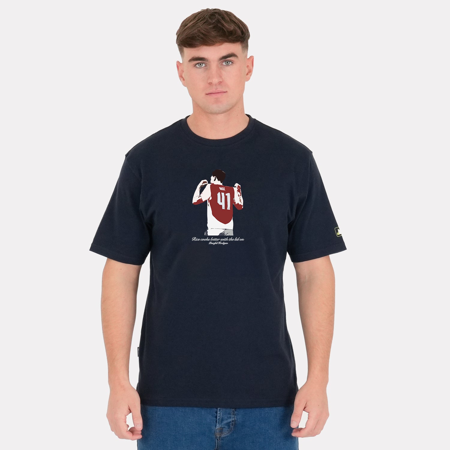 Rice T-Shirt Navy - Peaceful Hooligan