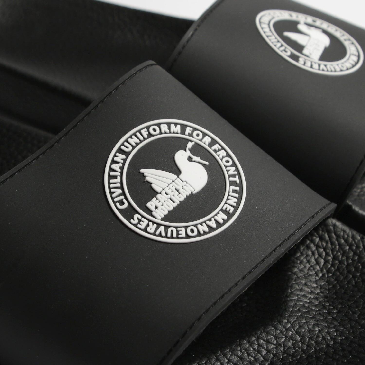 Civilian Slides Black - Peaceful Hooligan