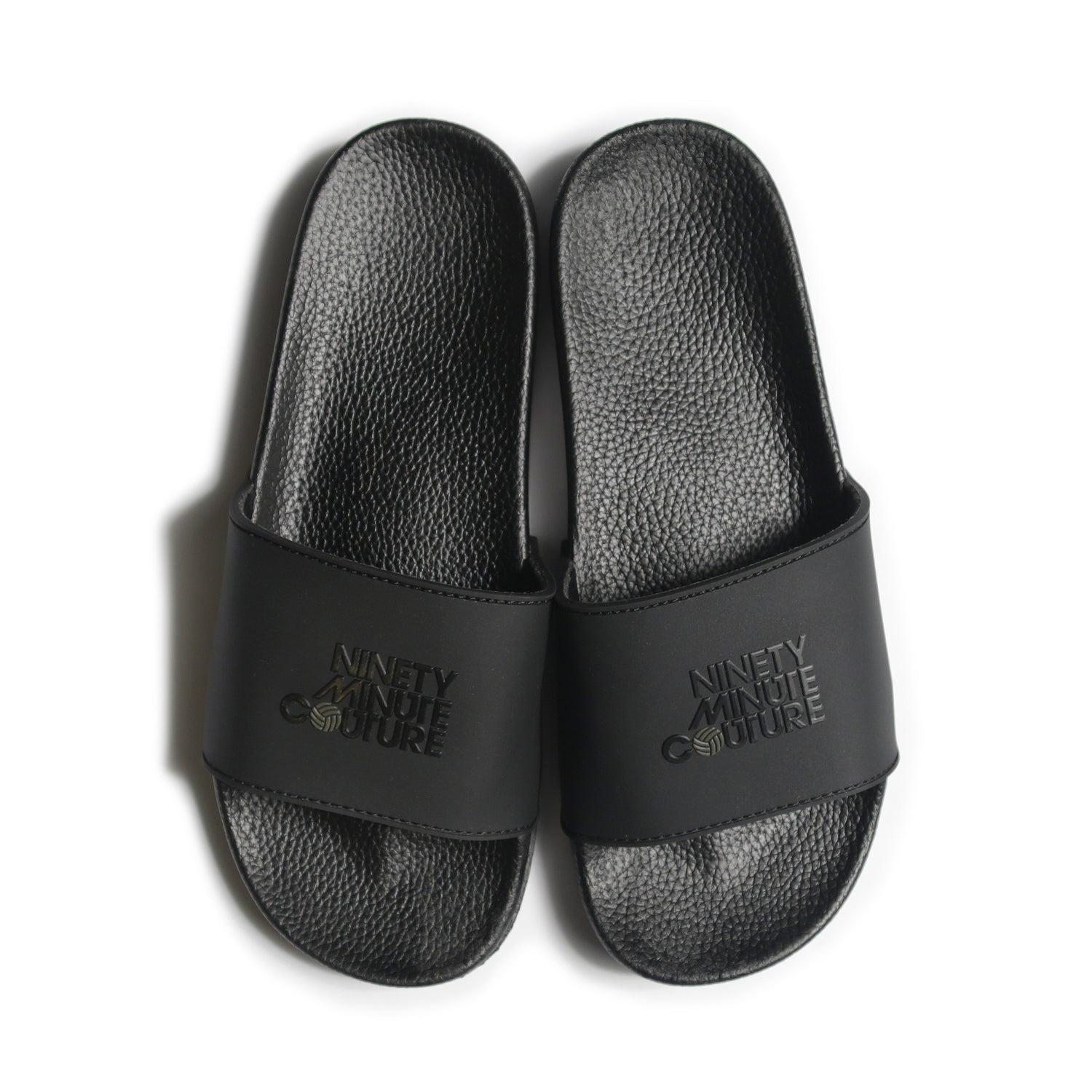 Ninety Minute Couture Slides Black - Peaceful Hooligan