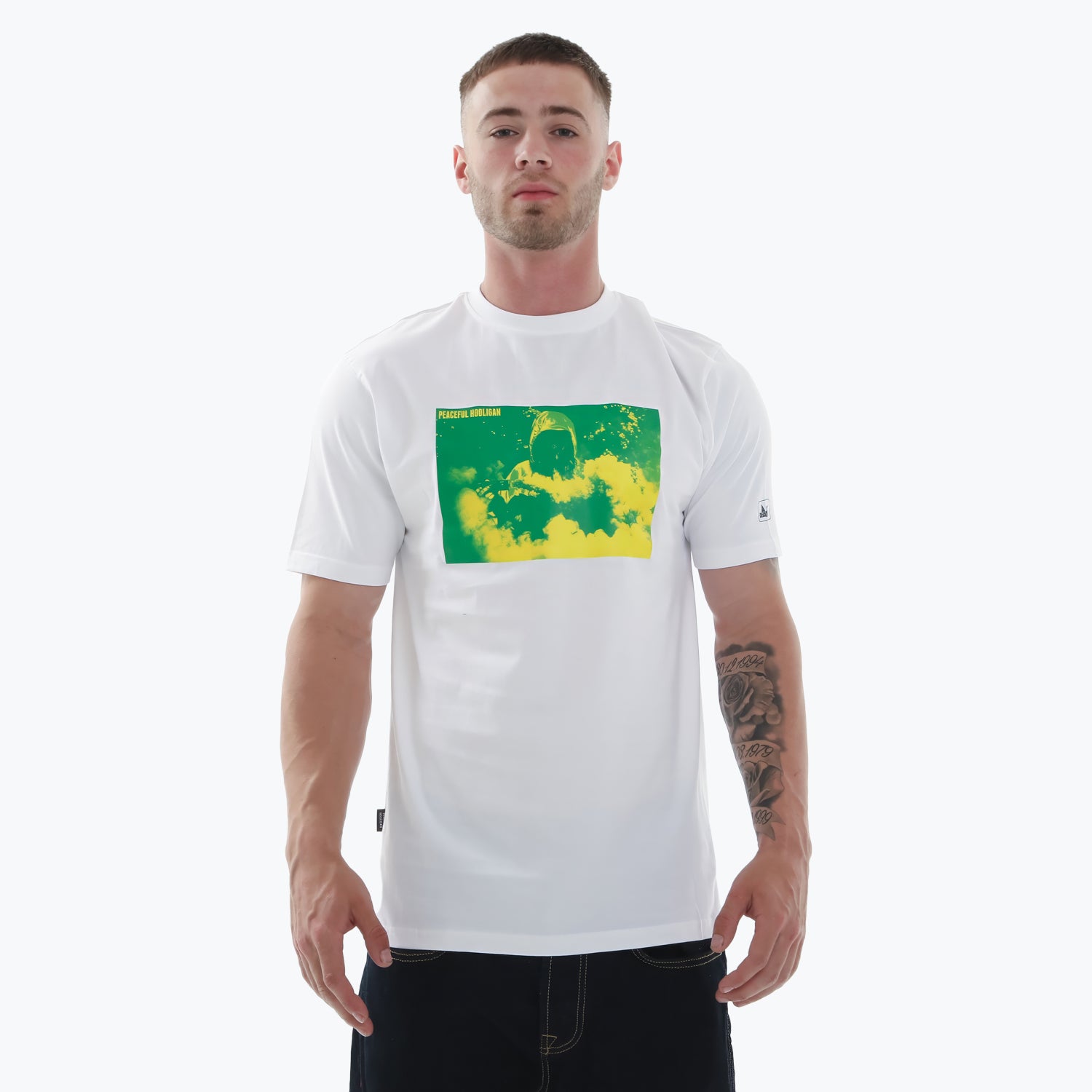 Cloud Cover T-Shirt White - Peaceful Hooligan