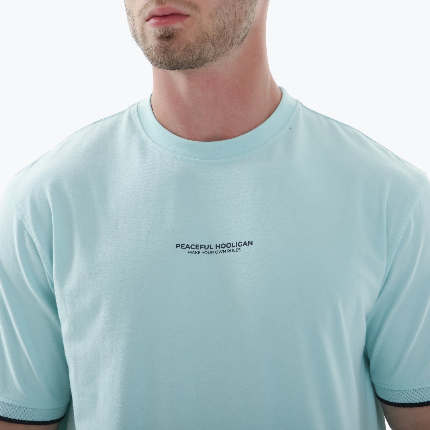 MYOR Tipped T-Shirt Sky - Peaceful Hooligan