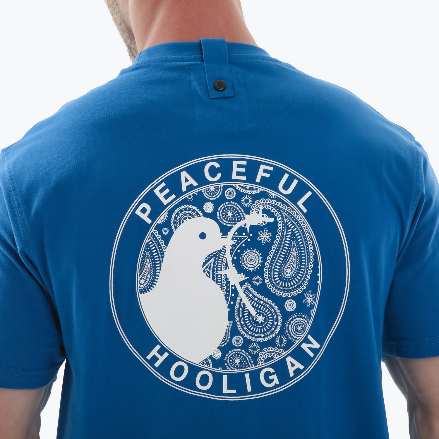 Paisley Heads T-Shirt Cobalt - Peaceful Hooligan