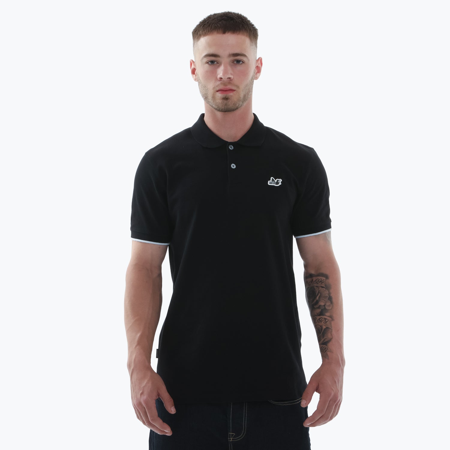 Steward Polo Black - Peaceful Hooligan