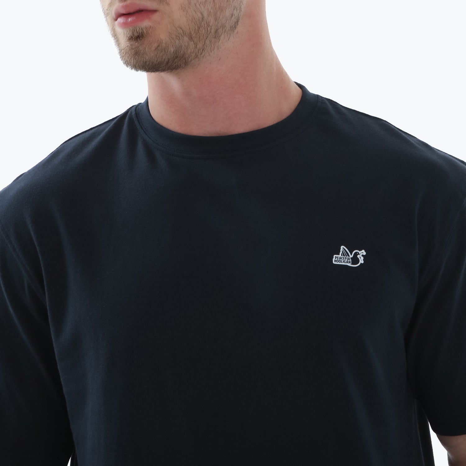 Thou Shalt Not Get Caught T-Shirt Navy - Peaceful Hooligan