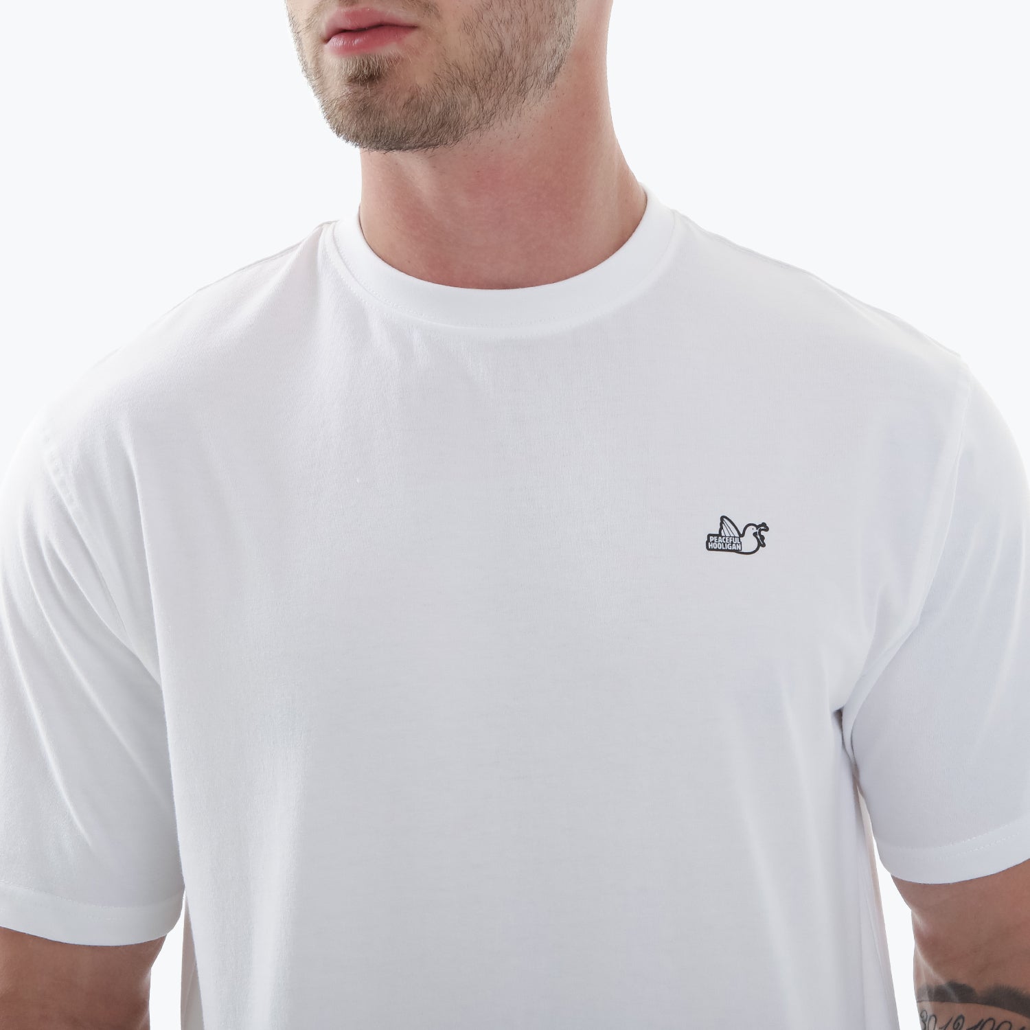 Thou Shalt Not Get Caught T-Shirt White - Peaceful Hooligan