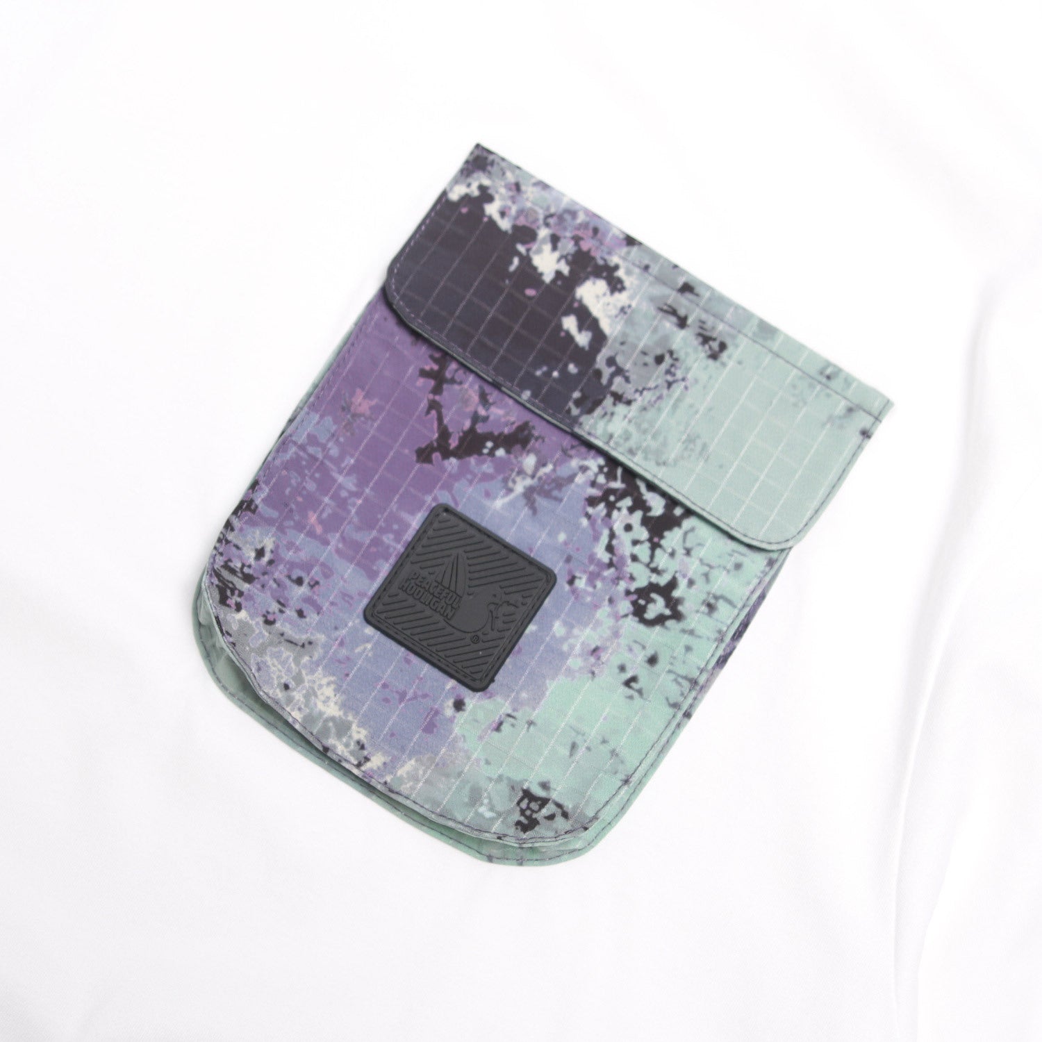 Bomber T-Shirt White / Atlantic Camo - Peaceful Hooligan