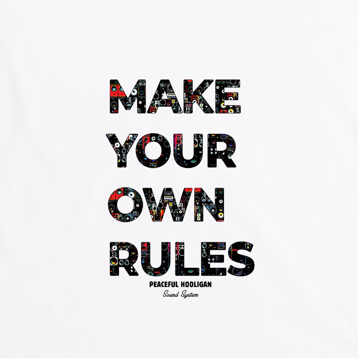 Bass T-Shirt White - Peaceful Hooligan