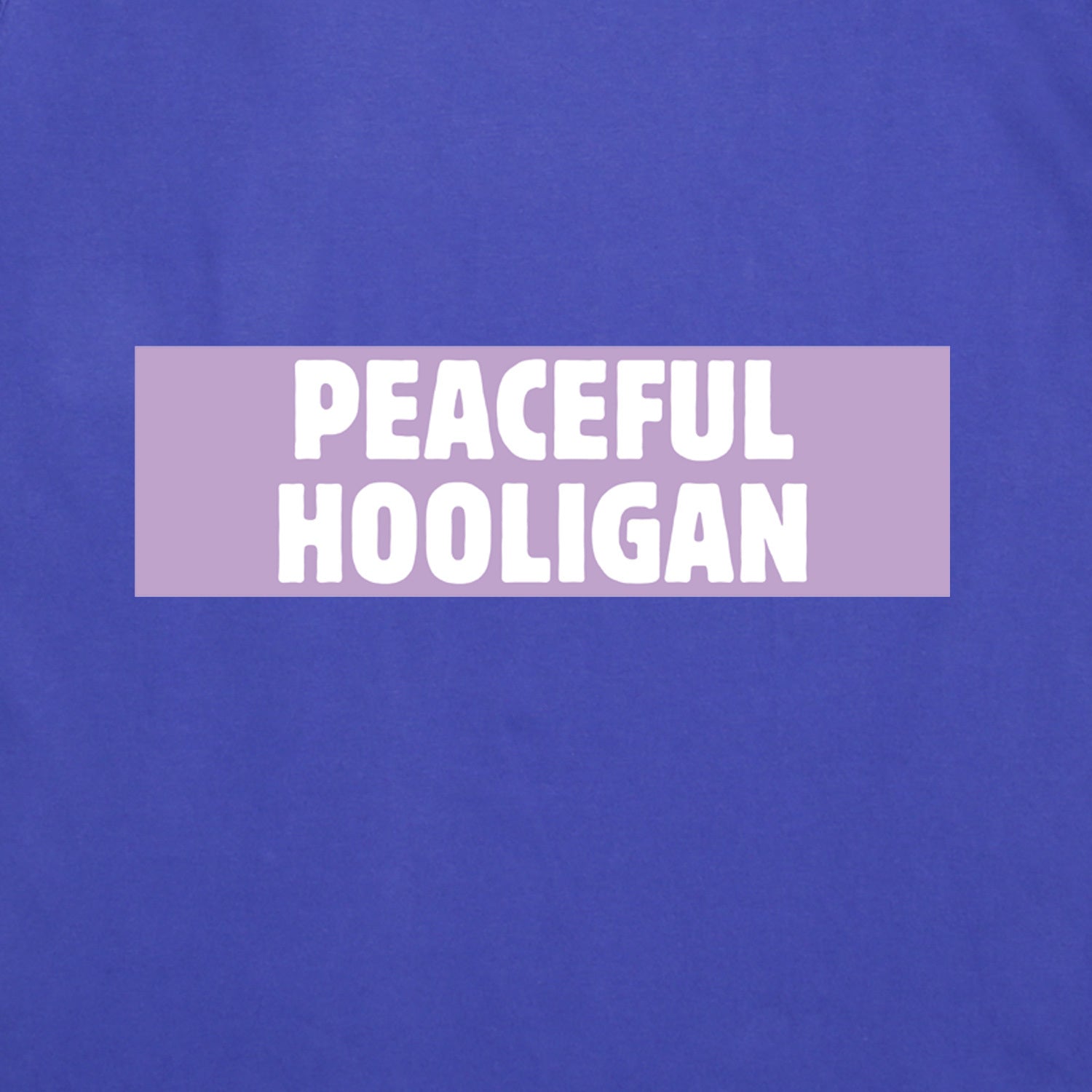 Box Logo T-Shirt Blueberry - Peaceful Hooligan
