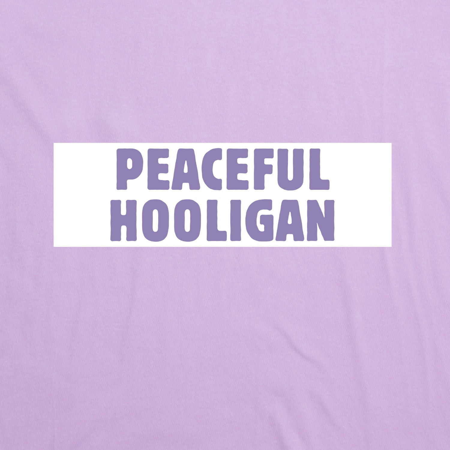 Box Logo T-Shirt Lavendula - Peaceful Hooligan