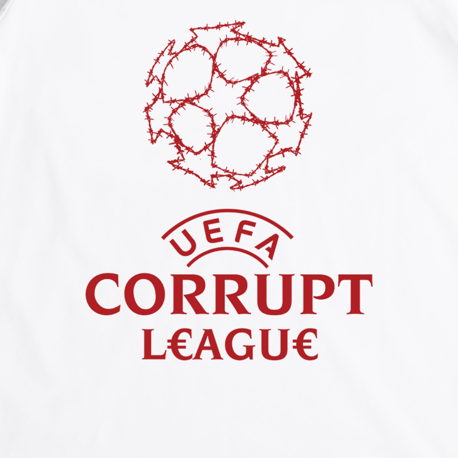 Corrupt League T-Shirt White - Peaceful Hooligan